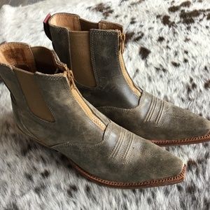 Cowboy Boots, Leather boots, Western shortie boots